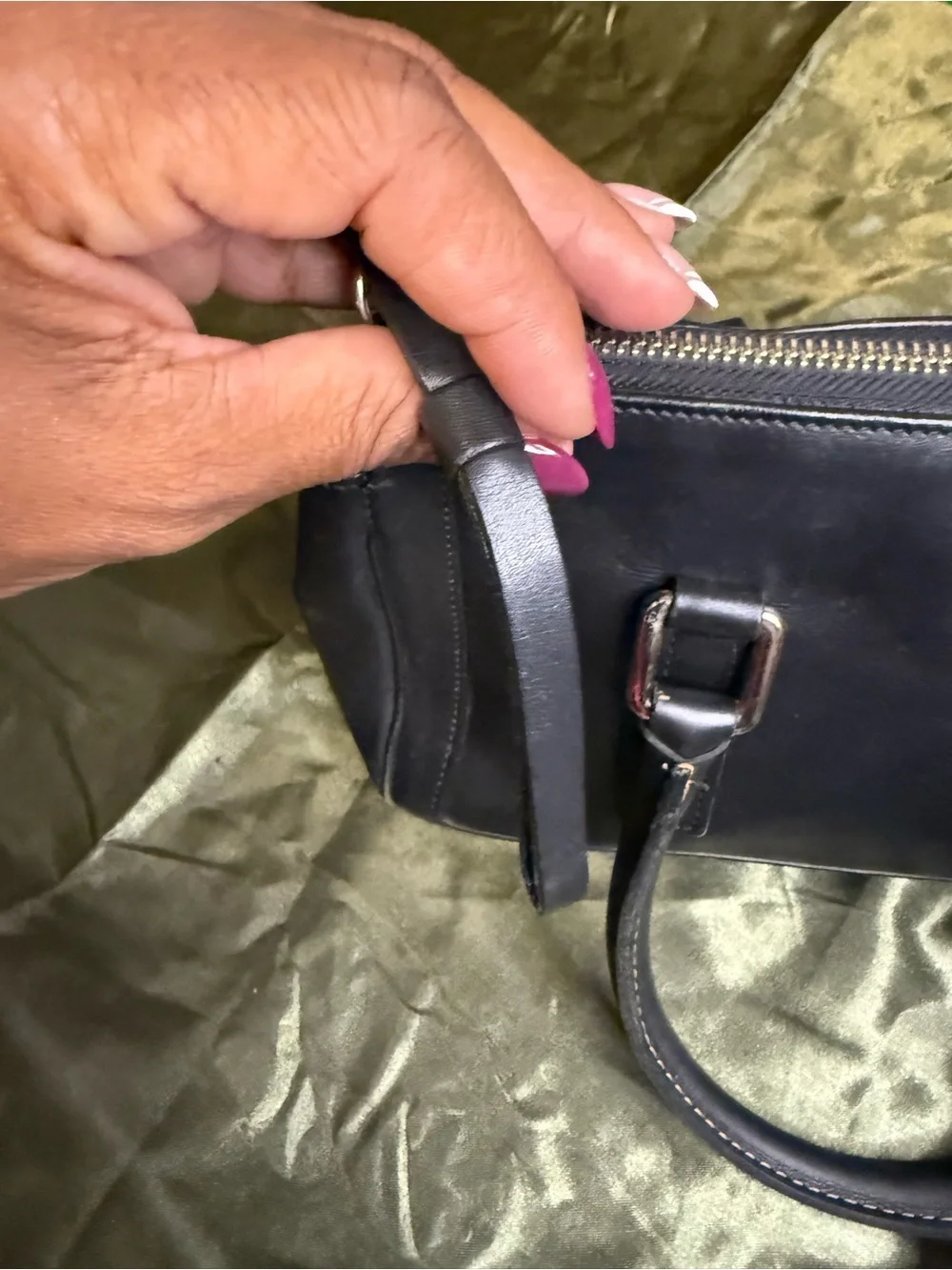 Coach Bonnie’s Legacy Mini Boston Satchel – Black Leather | Style 9421